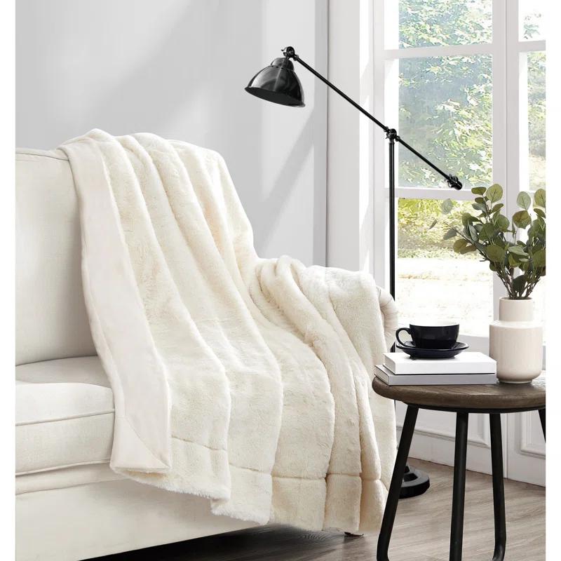 Vince Camuto Vince Camuto Faux Rabbit Fur Gift Boxed Throw