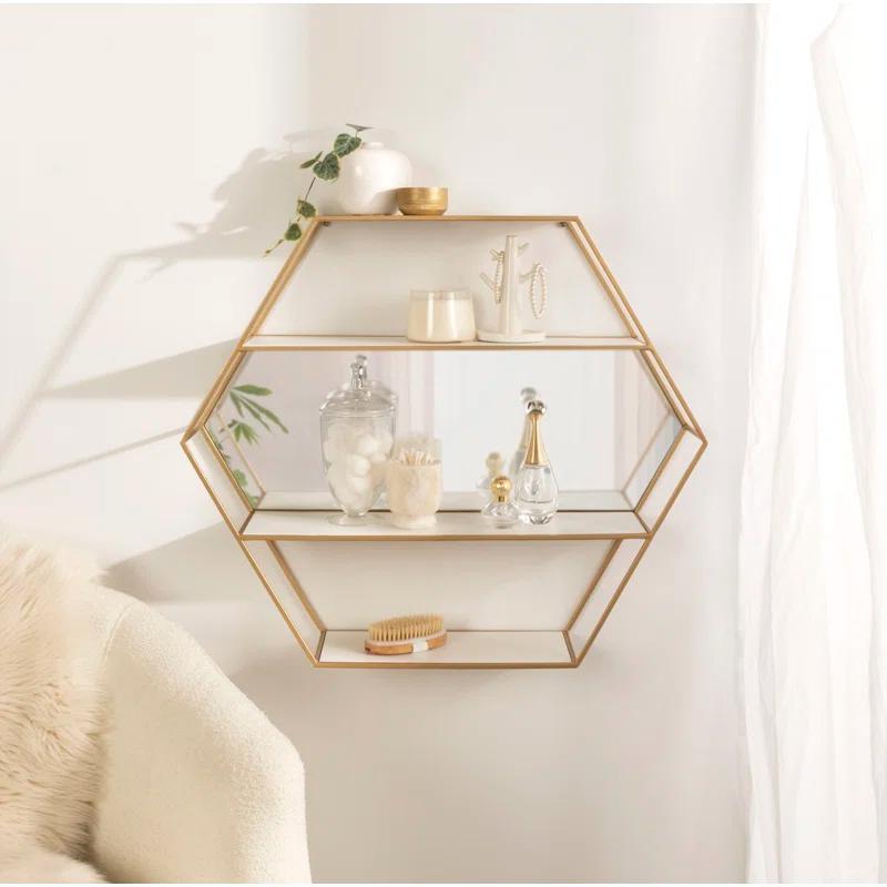 Celestia 3 Piece Hexagon Accent Shelf