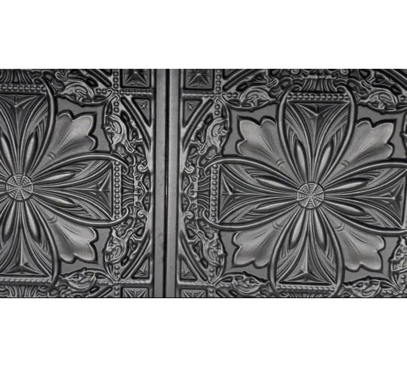 A La Maison Ceilings Lucas's Shield 19.63'' L x 19.63'' W Textured Polystyrene Glue Up Ceiling Tile (Set of 96)