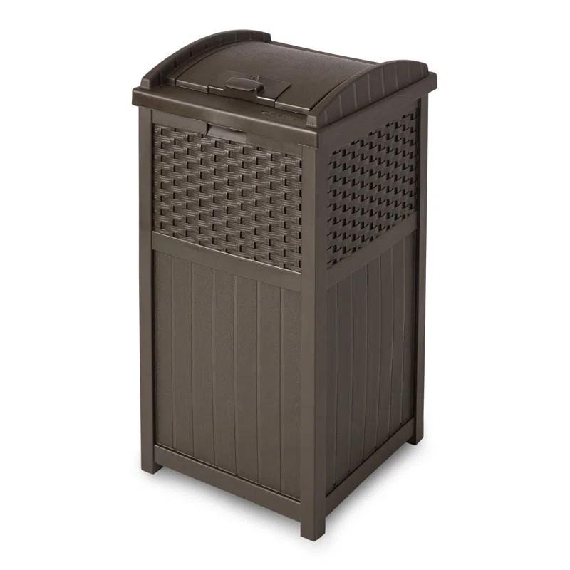 Suncast Suncast 33 Gallon Manual Lift Trash Hideaway Container