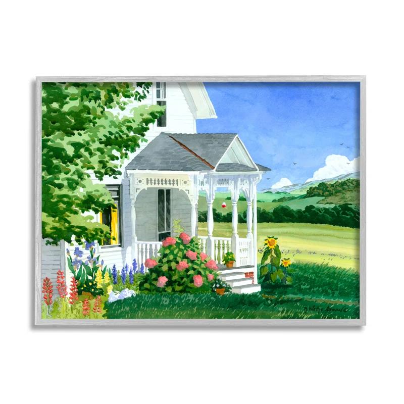 Stupell Industries " Cottage Garden Painting " by Robin Altman Painting Print