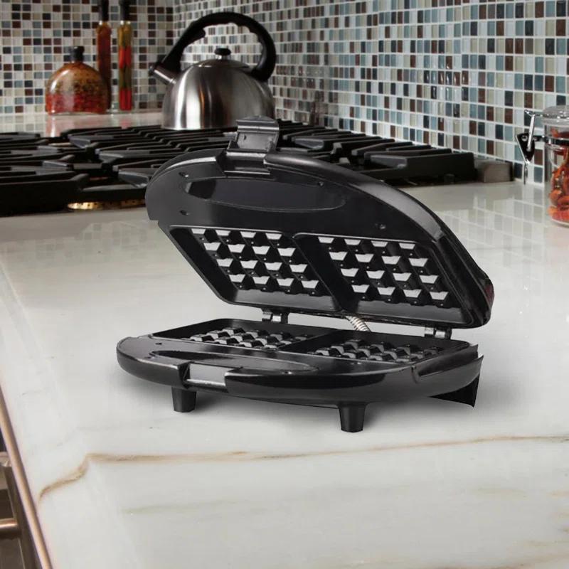 Brentwood Nonstick Dual Waffle Maker (Black), TS-243