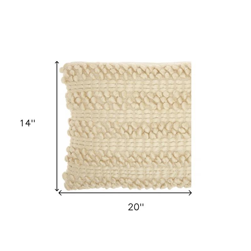 Mina Victory Striped Throw Pillow With Texture