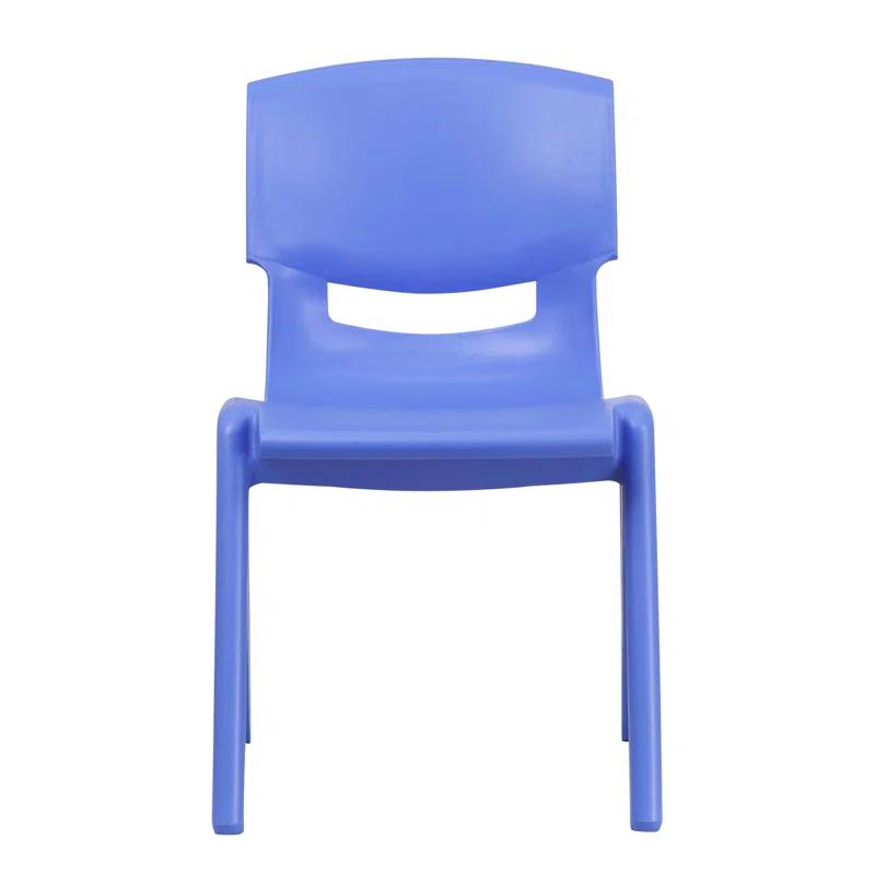 Flash Furniture Goddard Plastic Stack School Chair with Seat, 3rd-7th School Chair (Set of 4)