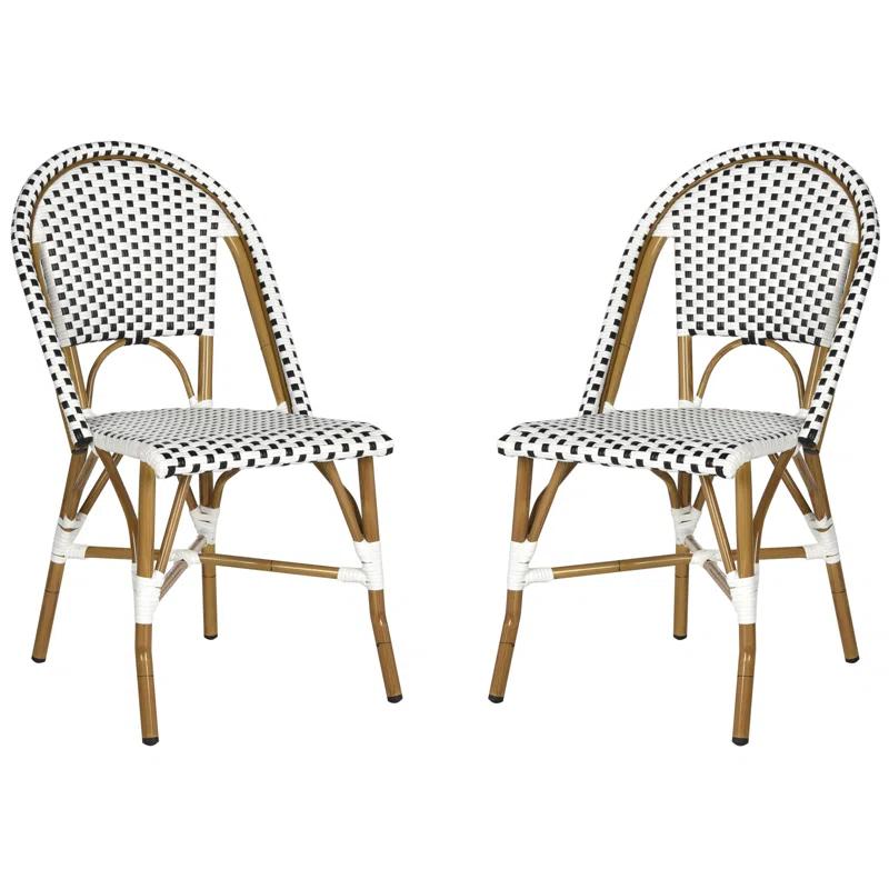 Casidy Polyethylene (PE) Wicker Wicker Outdoor Dining Side Chair