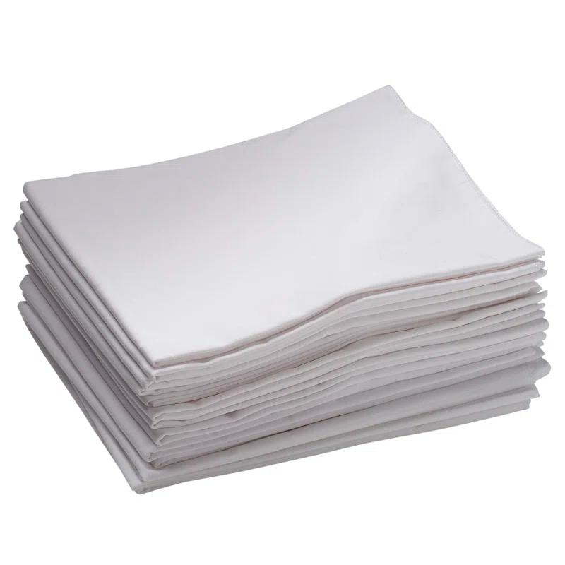 ECR4Kids ECR4Kids Cot Sheet, Toddler Size, Rest Time Accessories, White, 12-Pack (Set of 12)