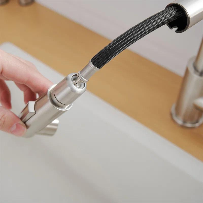 LOONGFIELD Sink Faucet, Kitchen Faucets With Pull Down Sprayer, Bathroom Sink Faucets Mini Bar Prep Faucet ASTARQ-W1932P171710