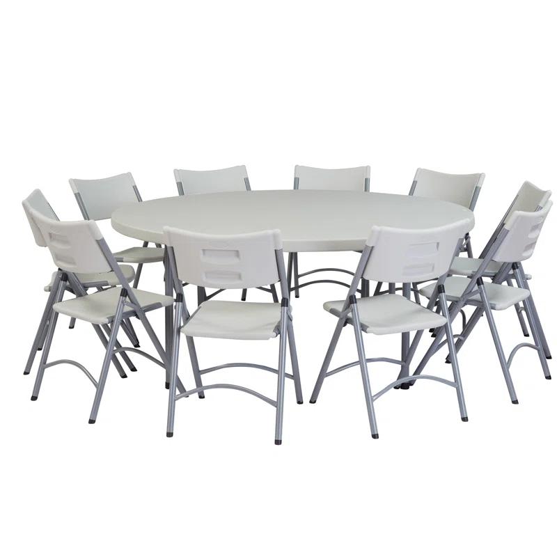 National Public Seating 60'' Circular Portable Banquet Table