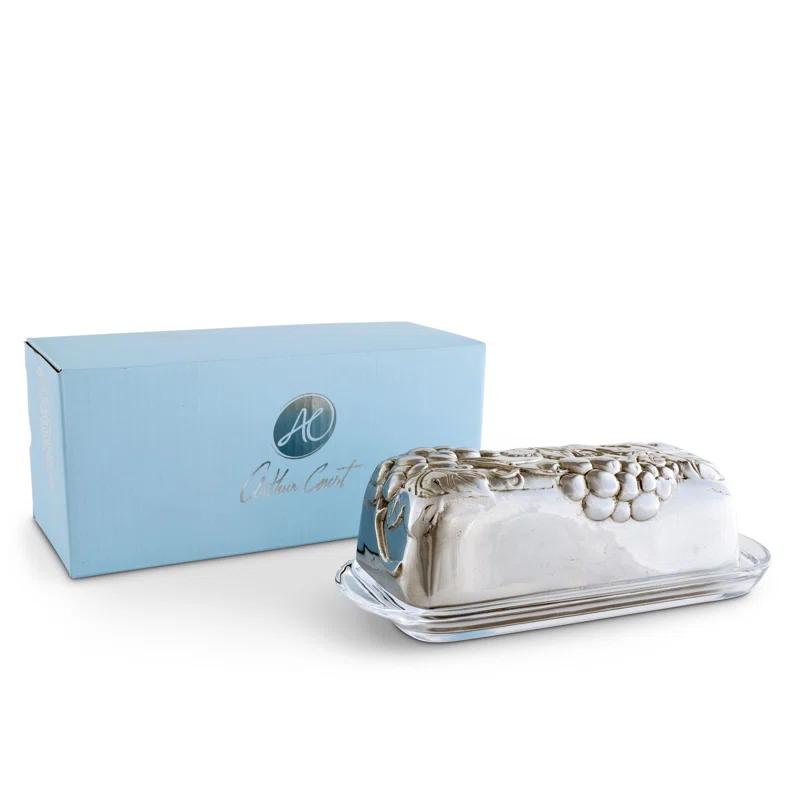 Arthur Court Designs Arthur Court Designs Grape Aluminum Butter Dish
