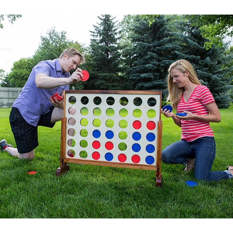 Yard Games Giant Four In A Row Game Set with Carrying Case & Reviews | Wayfair