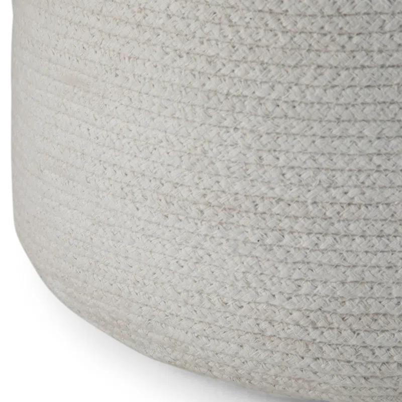 Simpli Home Serena Upholstered Pouf