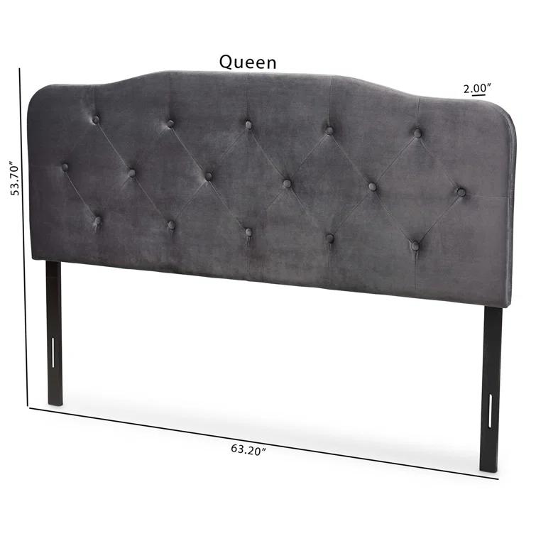 Corrigan Studio® Turek Velvet Upholstered Panel Headboard