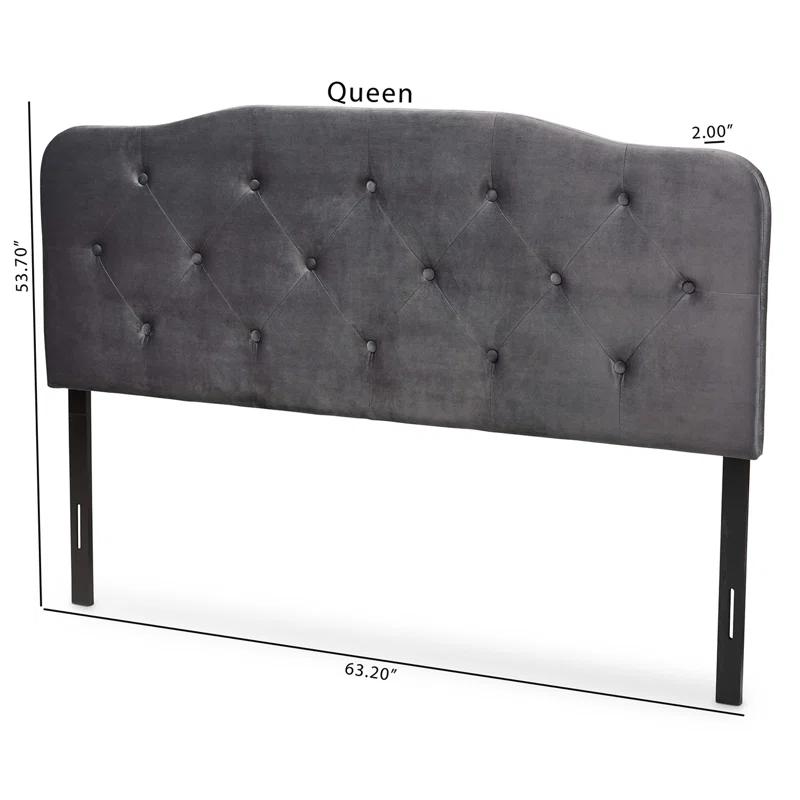 Corrigan Studio® Turek Velvet Upholstered Panel Headboard