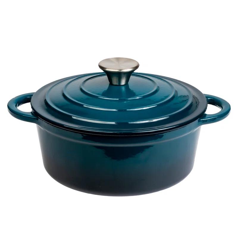 Lexi Home Enameled Cast Iron Round Dutch Oven