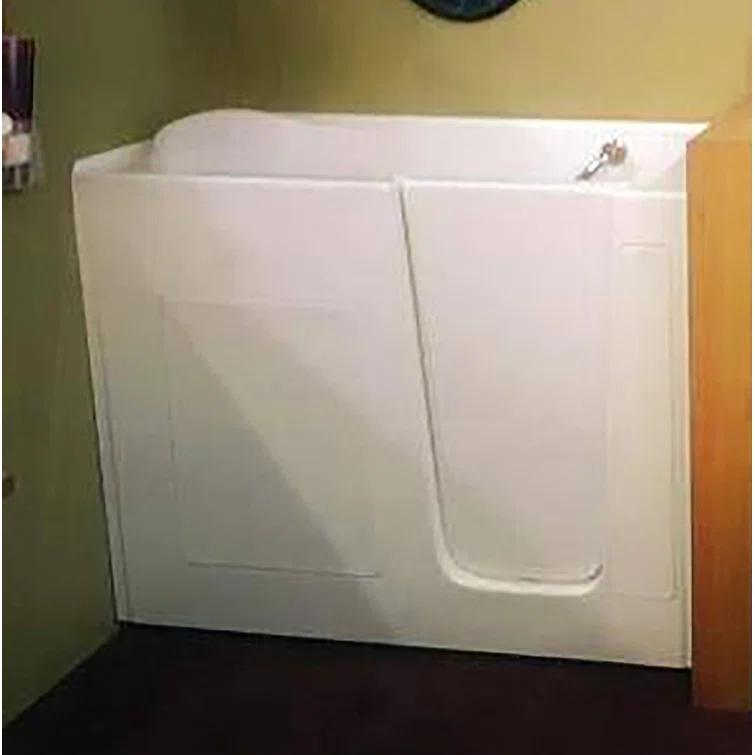 Lifestyle 5230 Walk-In Tub Life Style 52" x 30" Walk in Whirlpool Acrylic Bathtub with Integrated Seat