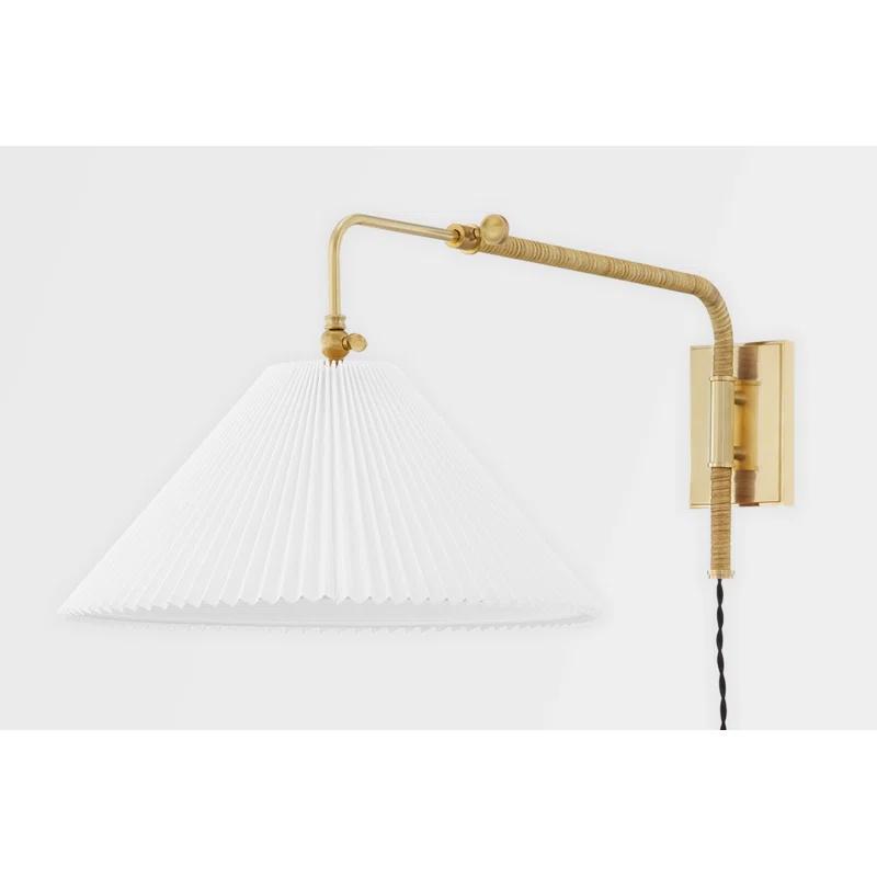 Elyna Plug-In Sconce - Antique Brass