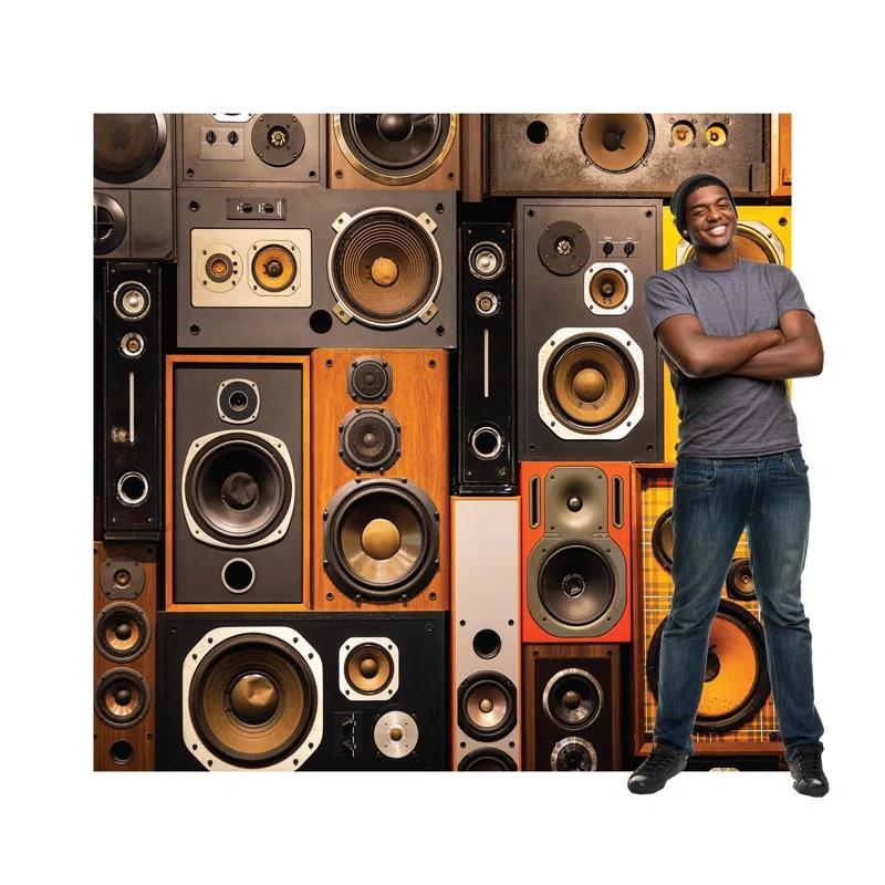 Advanced Graphics Retro Speakers Backdrop