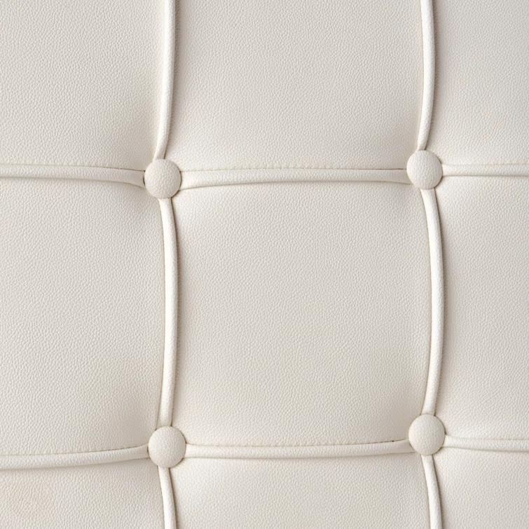 Orren Ellis Somerville 18.75'' H Tufted Faux Leather Upholstered Side Chair (Set of 2)