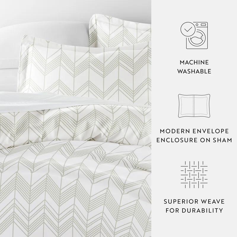 Home Alps Chevron Pattern Duvet Cover Set