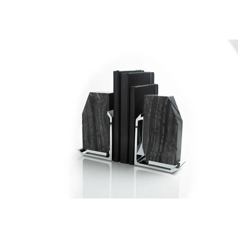 Anna New York Modern & Contemporary Non-Skid Bookends (Set of 2)