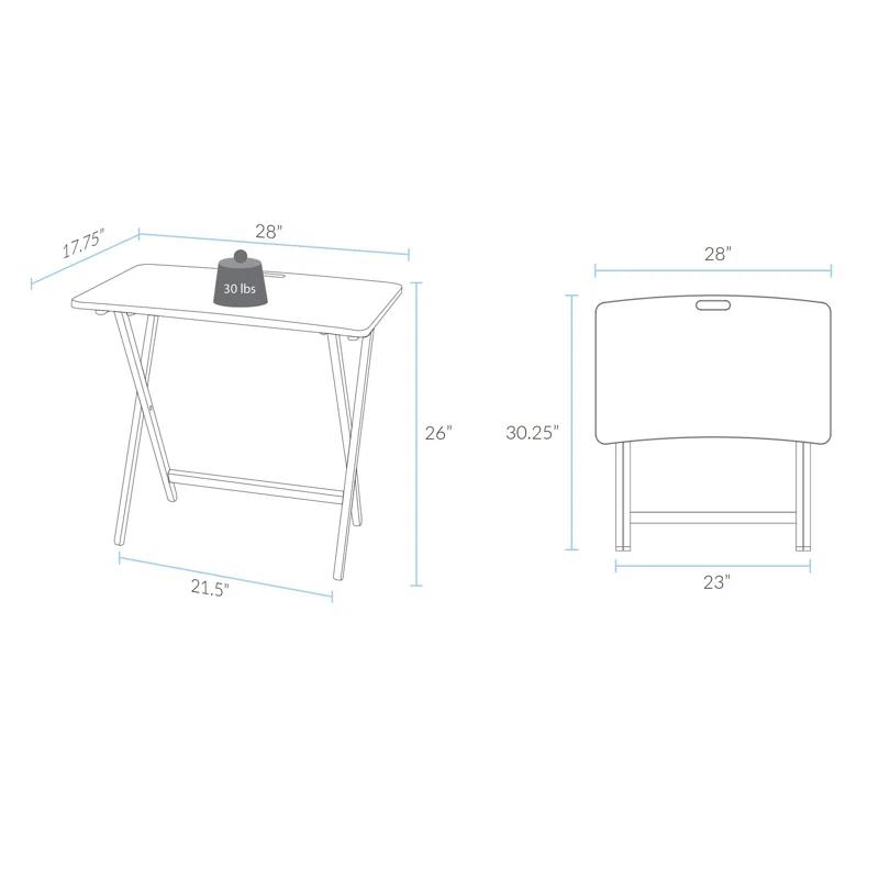 Arizona Folding Table with Solid American Gum - Sweet Oak