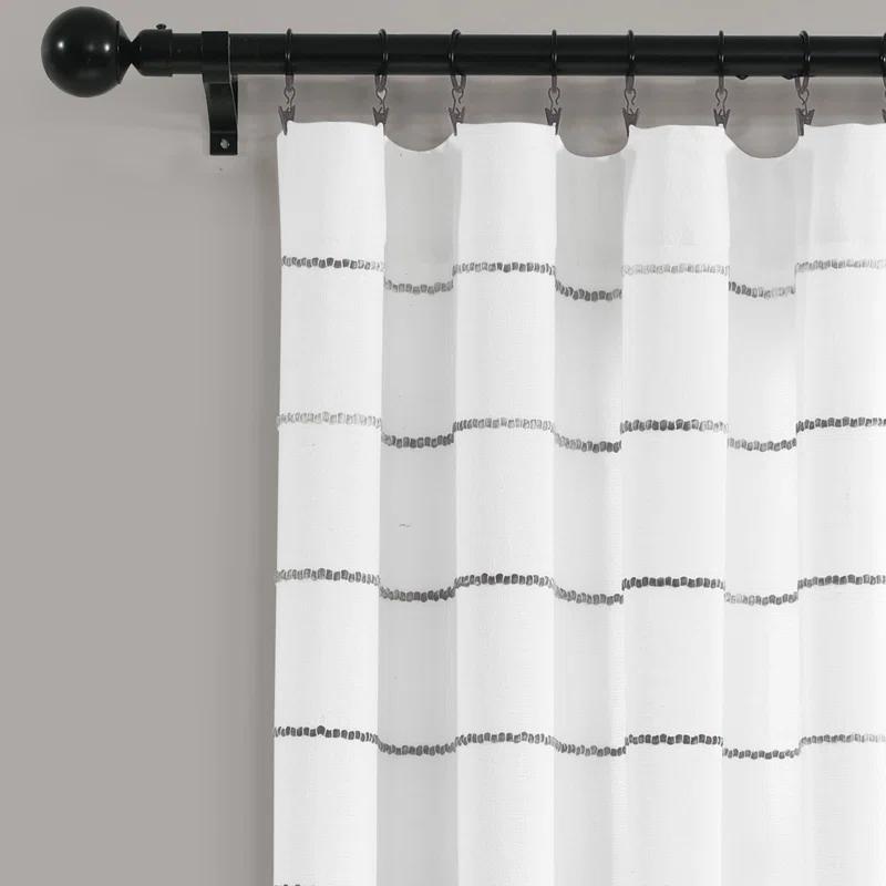 Lush Decor Reyna Semi Sheer Curtain Pair (Set of 2)