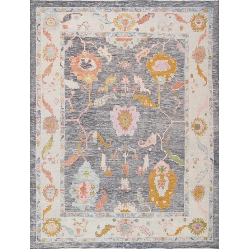 Pasargad Oushak Hand-Knotted Wool Area Rug