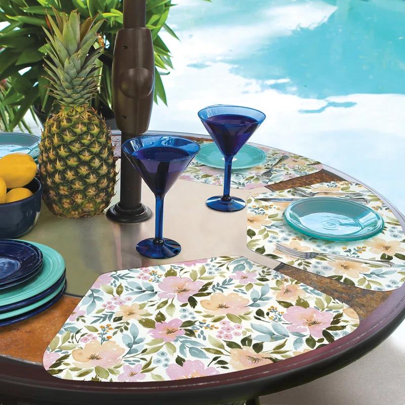 CounterArt Floral Wedge Placemat