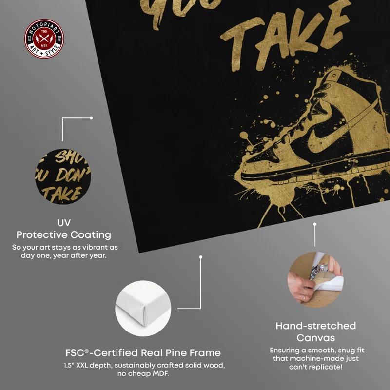 Notori Art The Shots You Take Gold Man Cave Artwork by Notoriart | Wayfair