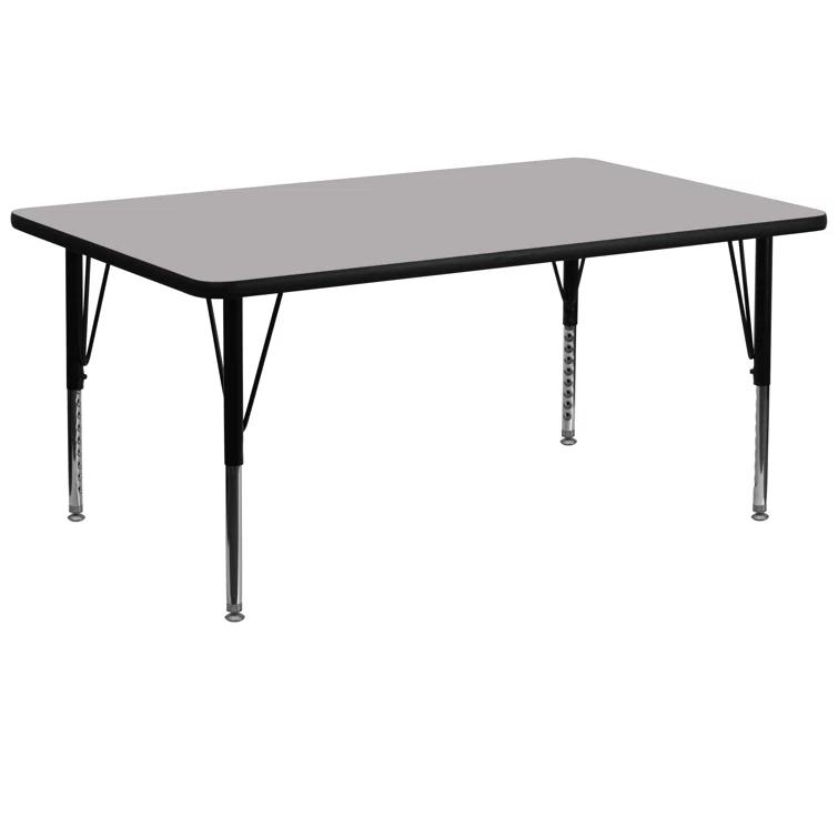 Goddard 24''W x 48''L Rectangular HP Laminate Activity Table - Adjustable Legs
