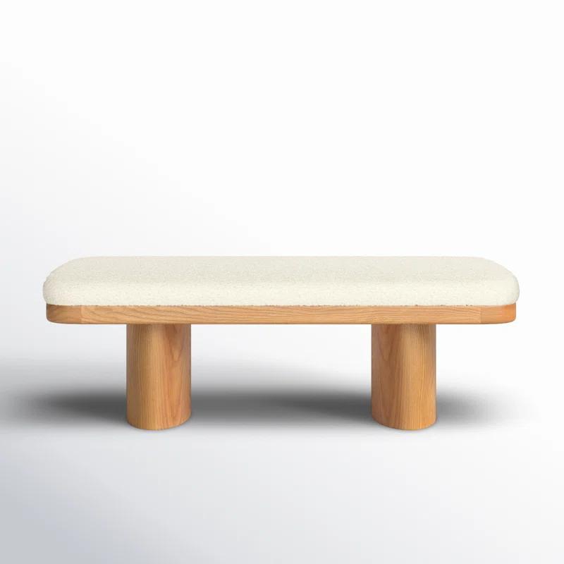 AllModern Hilarie 48" Boucle Bench & Reviews | AllModern