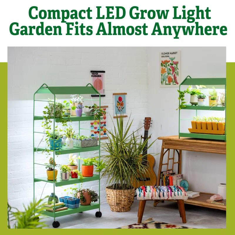 Gardener's Supply Company Agie LED Grow Light Standing Shelf