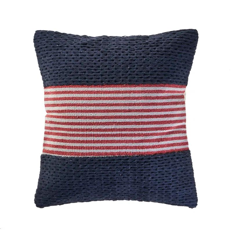 Atlas Textured Cotton Throw Pillow