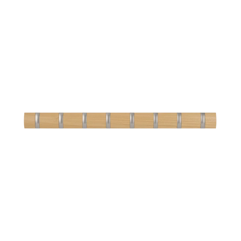 Flip 8 - Hook Solid Wood Coat Rack