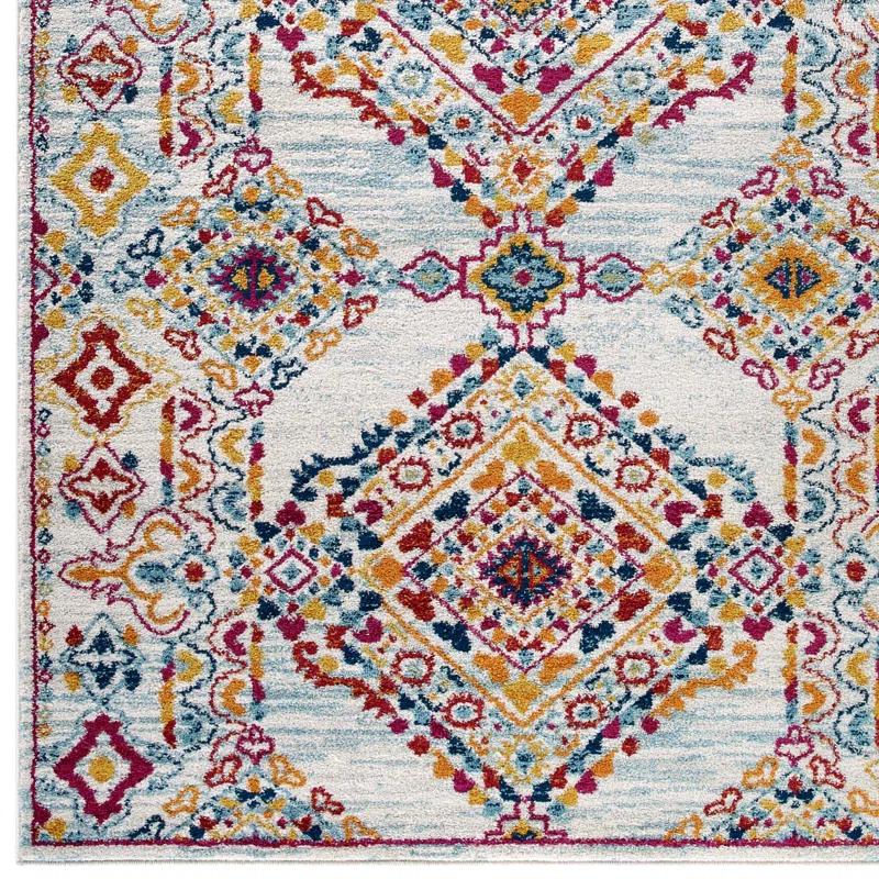 Modway Modway Entourage Khalida Distressed Vintage Floral Lattice Area Rug