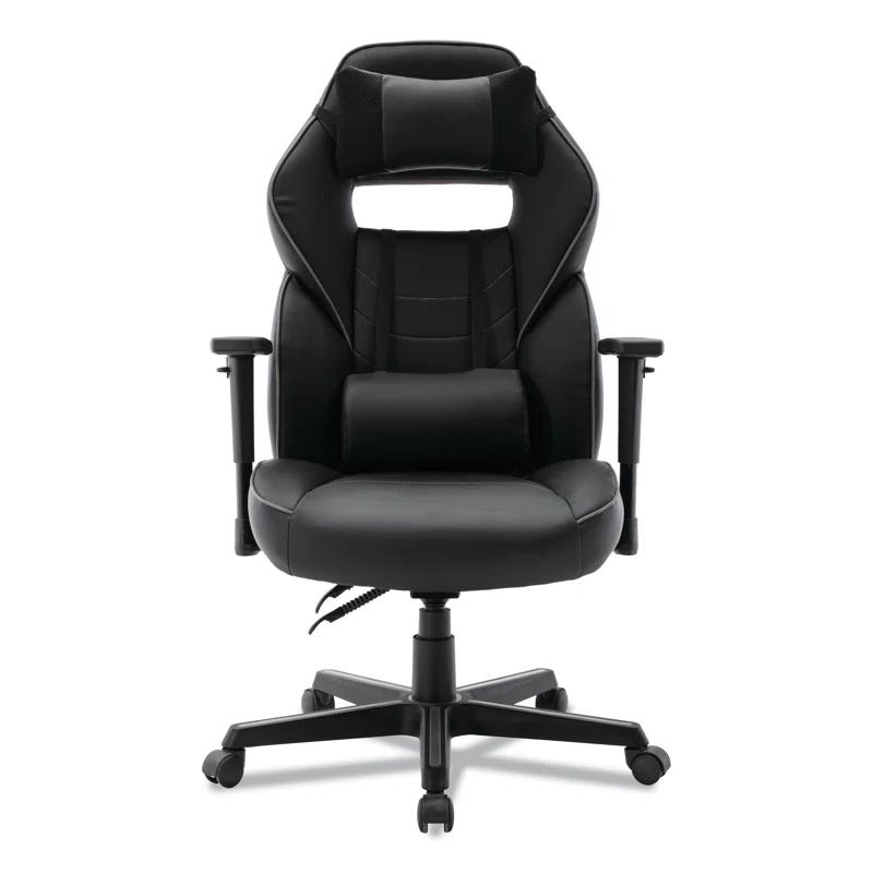 Inbox Zero Inbox Zero Adjustable Reclining Ergonomic Faux Leather Swiveling PC & Racing Game Chair