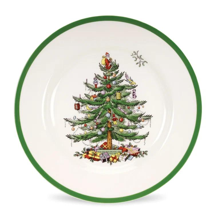 Spode Christmas Tree Dinner Plates (Set of 4)
