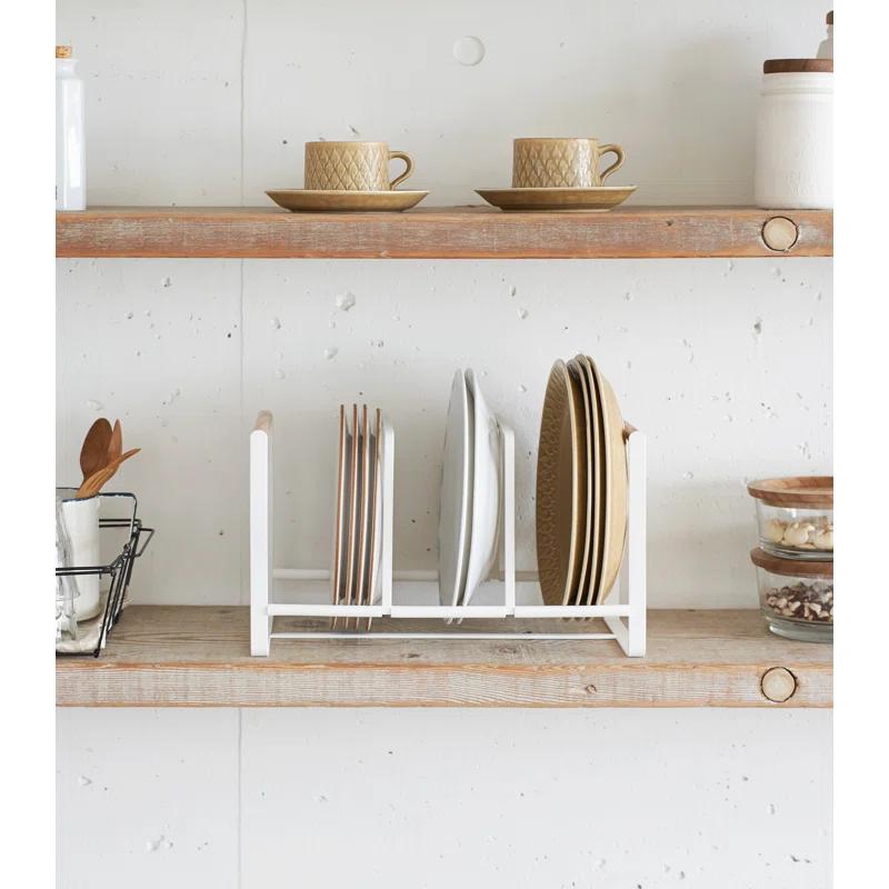 Yamazaki Tosca Wide White Dish Storage Rack