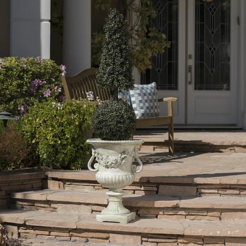 Fleur De Lis Living Exquisite Decorative Urn for Transforming Outdoor Spaces into Paradise