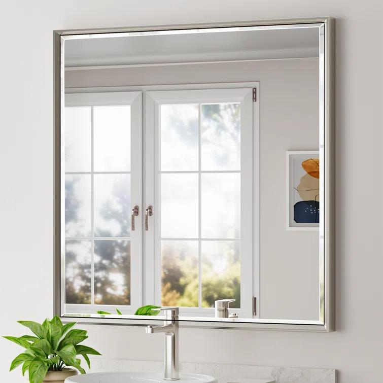 Latitude Run® Lohoski Decorative Wall Mirror Beveled Design, Bathroom Vanity Mirror Accent Mirror Finish & Reviews | Wayfair