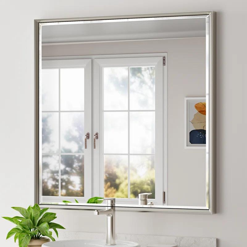 Latitude Run® Lohoski Decorative Wall Mirror Beveled Design, Bathroom Vanity Mirror Accent Mirror Finish & Reviews | Wayfair