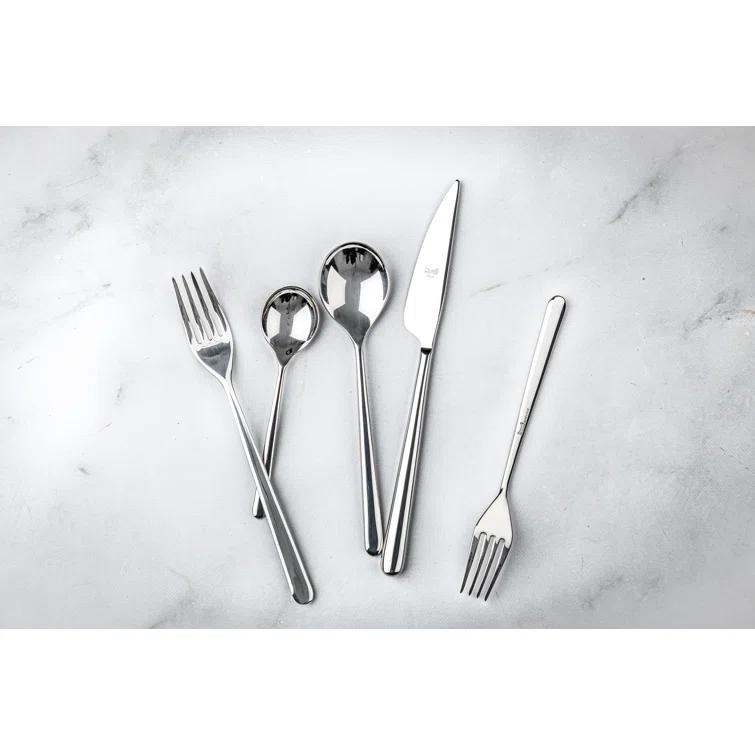 Linea Flatware 20-Piece Set by Mepra - Polished Stainless Steel