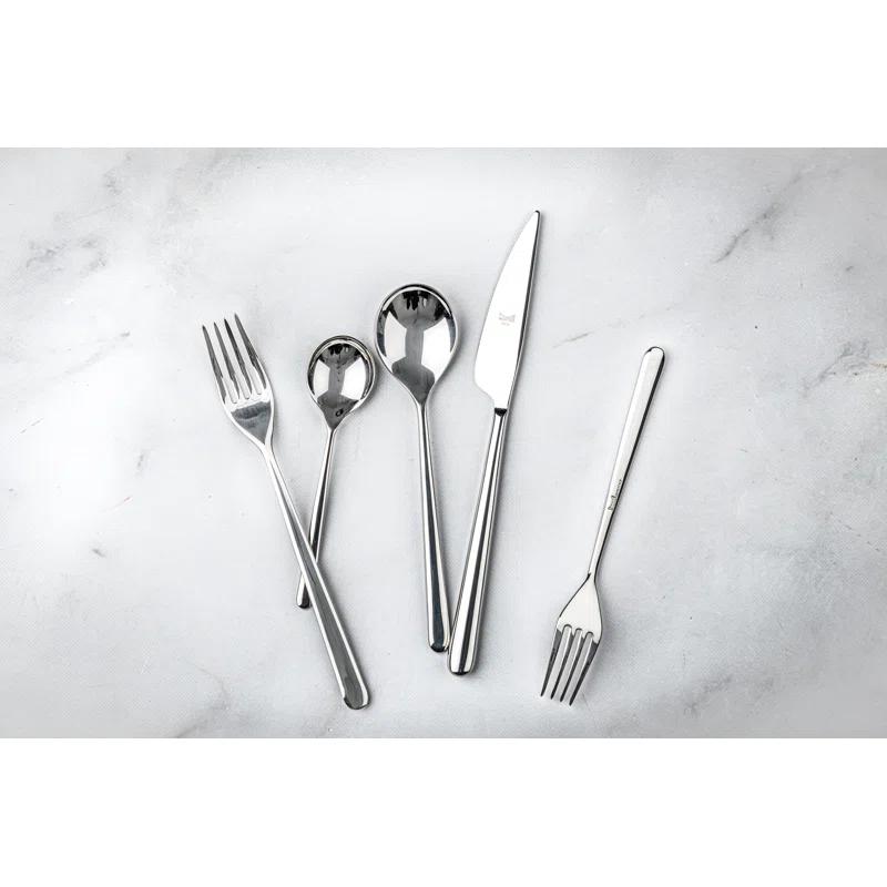 Linea Flatware 20-Piece Set by Mepra - Polished Stainless Steel