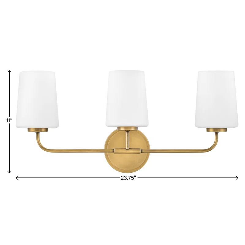 Fitz 3 Light Frosted Dimmable Vanity Light