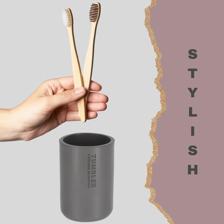 Evideco Bathroom Tumbler / Toothbrush Holder Willis Collection
