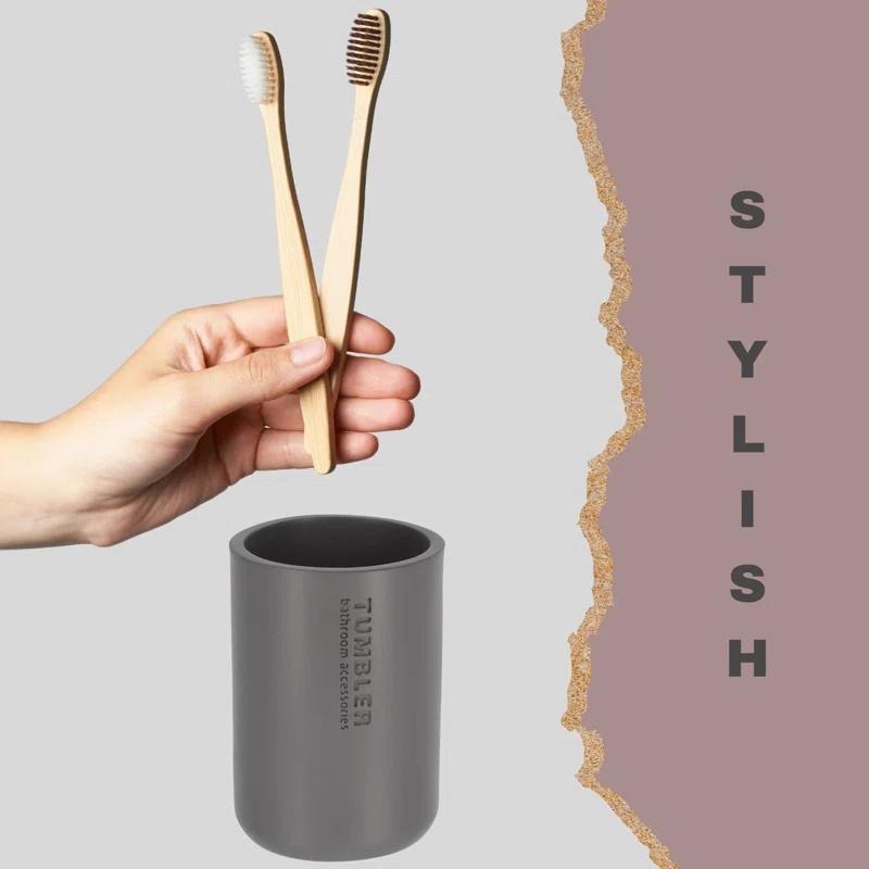 Evideco Bathroom Tumbler / Toothbrush Holder Willis Collection