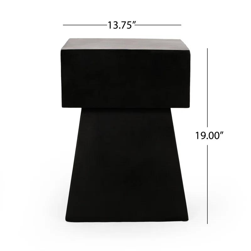 Latitude Run® Arizona Square Concrete Outdoor Side Table