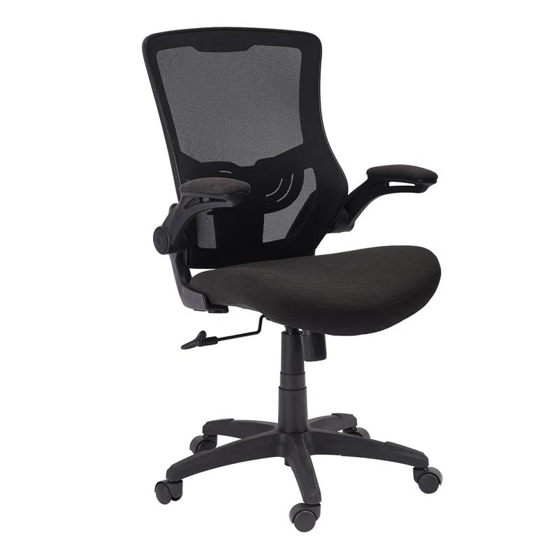 Clatina KLASIKA Ergonomic Office Desk Chair Mesh Back Flip Up Armrests Adjustable Height and Lumbar Support Swivel Chairs with Wheels