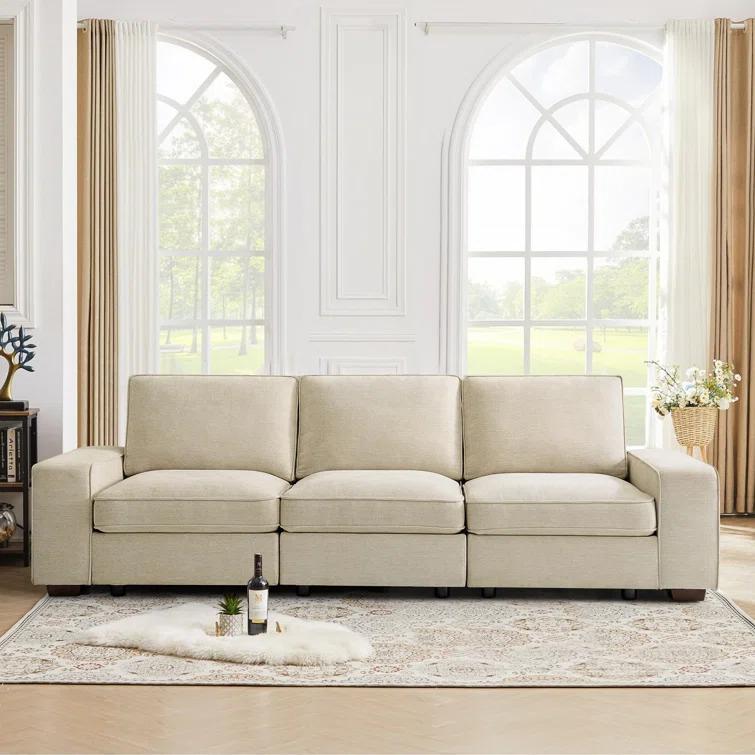 Latitude Run® Upholstered Sofa Modular Sectional With Removable Covers