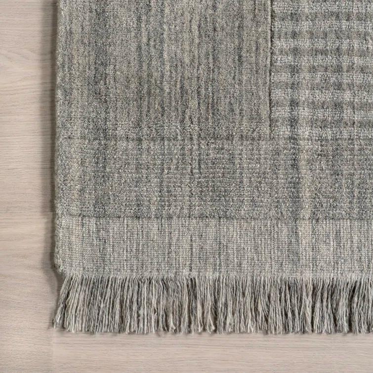 Seriah Fringed Wool-Blend Area Rug
